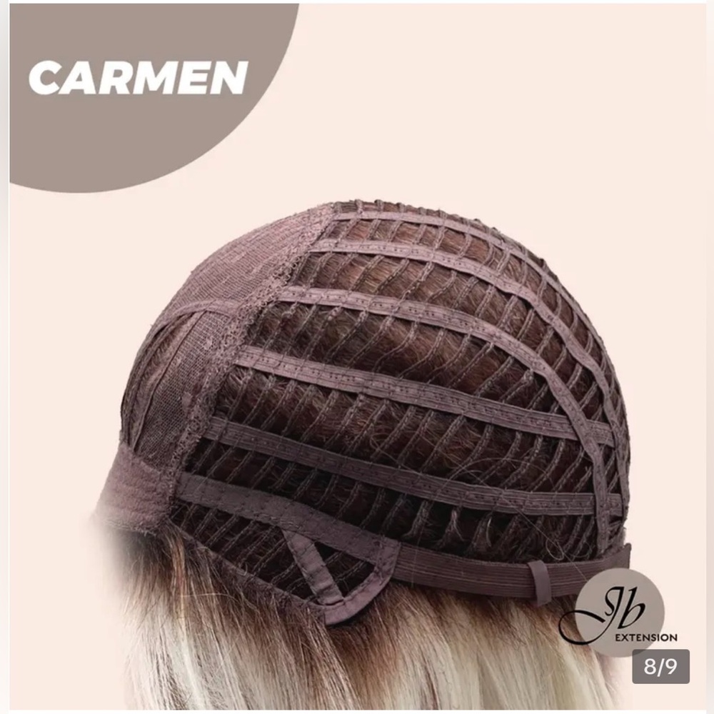 Carmen - Short Silver Bob Wig by JB Extension - Picture 8 of 16
